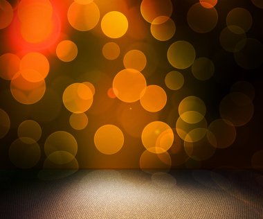 Orange Bokeh Room clipart