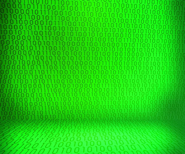 Sala binaria verde — Foto de Stock