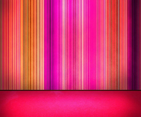 Linhas violetas na parede Interior — Fotografia de Stock