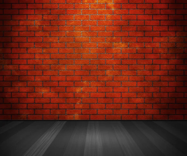 Ziegelmauer im Inneren — Stockfoto