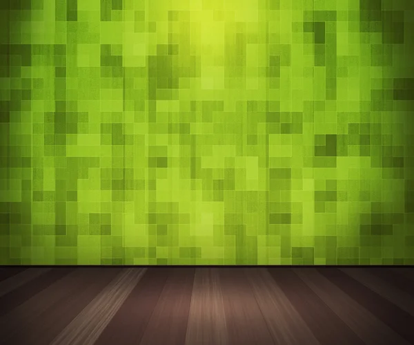 녹색 타일 벽 인테리어에 — 스톡 사진