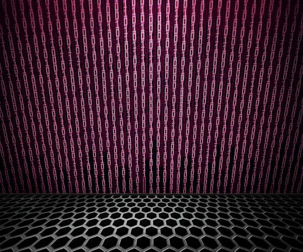 Фіолетовий матриця кімната — стокове фото