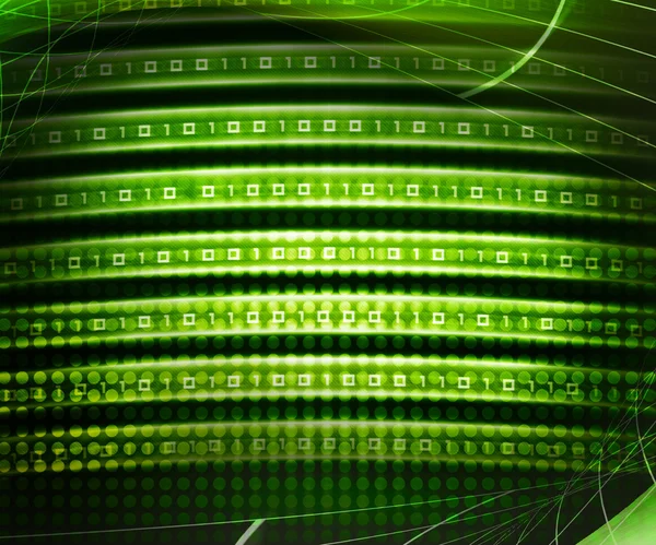 Grüne binäre es Hintergrund — Stockfoto