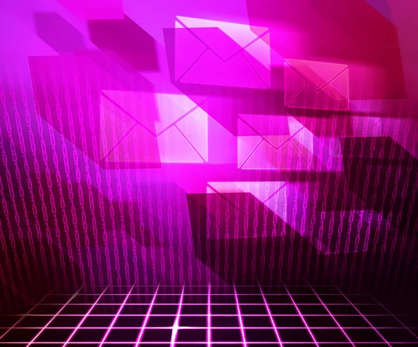 Pink Mail Abstract Background — Stock Photo, Image