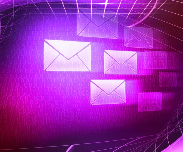 Violet mail abstracte achtergrond — Stockfoto