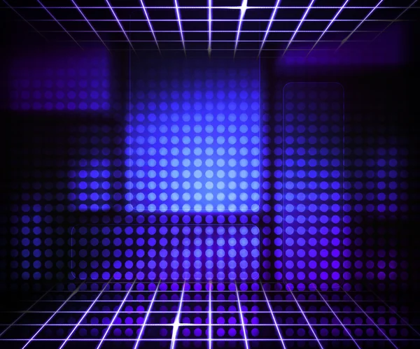 Фіолетовий концепт віртуальної технології фону — стокове фото
