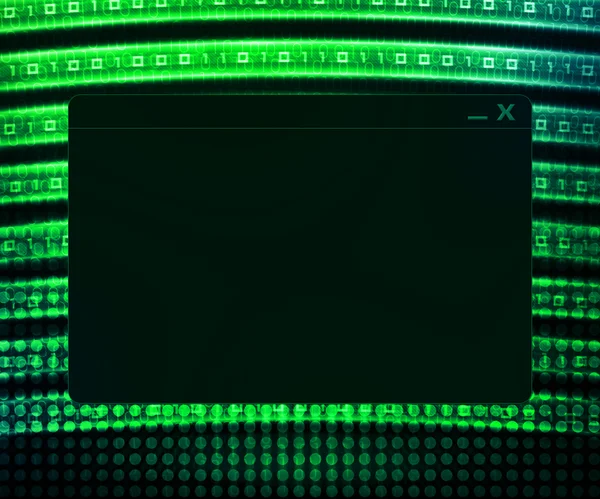 Grüne Fenster Technologie Konzept Hintergrund — Stockfoto