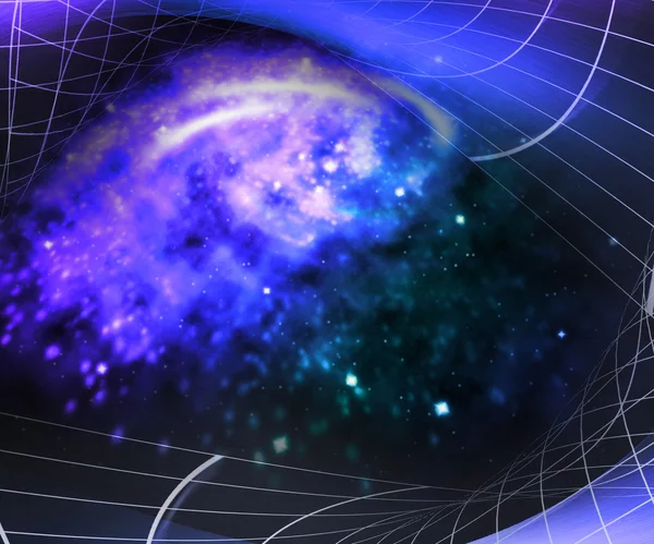 Violet Space Technology Concept Background — Stock Photo, Image