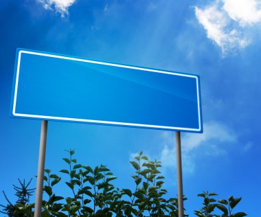 Blank Road Sign clipart