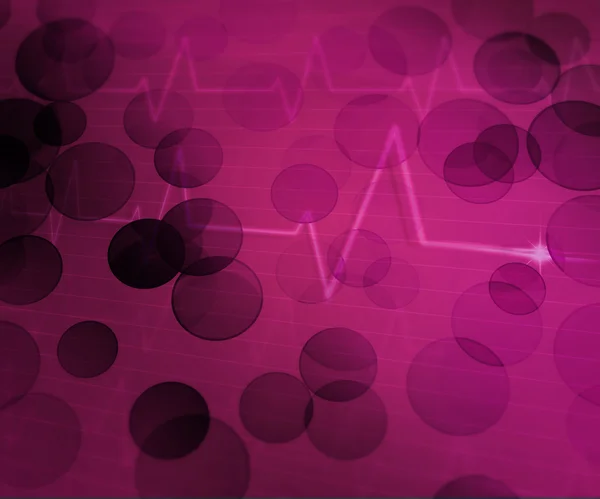 Violett ekg medizinischer Hintergrund — Stockfoto