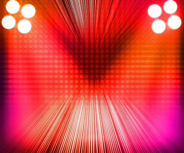 Red Show Room Spotlights Stage Background — Stock Photo, Image