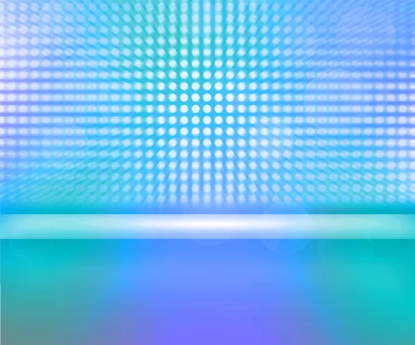 Holofotes LED azul palco fundo — Fotografia de Stock