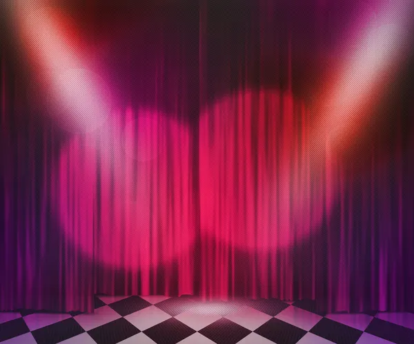Violette Bühnenscheinwerfer Hintergrund — Stockfoto