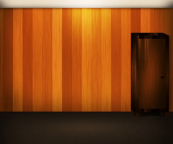 Wooden Wall Interior Background — Stock Photo, Image