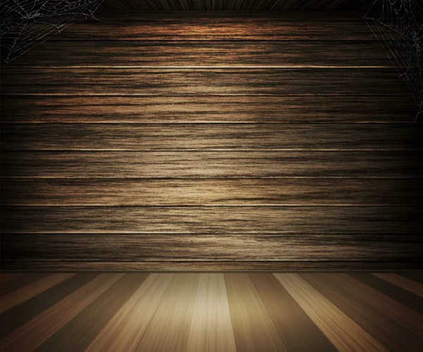 Oude donkere houten interieur achtergrond — Stockfoto