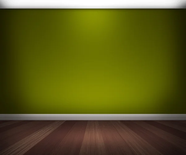 Зеленій кімнаті фону — стокове фото