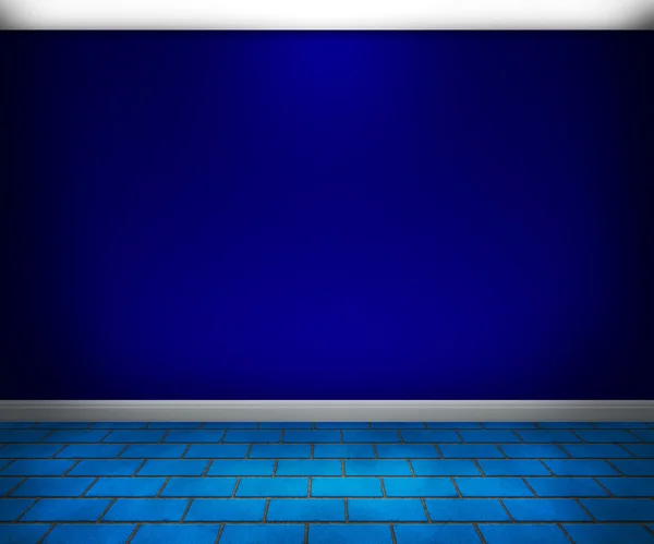 Blauwe kamer achtergrond — Stockfoto