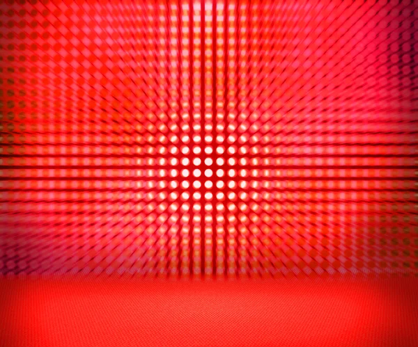 Červená měkká reflektorů pokoj — Stock fotografie