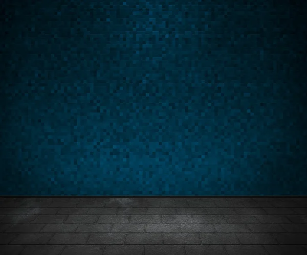Muro mosaico blu — Foto Stock