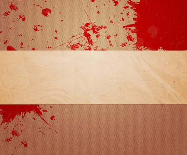 Sangue sobre papel — Fotografia de Stock