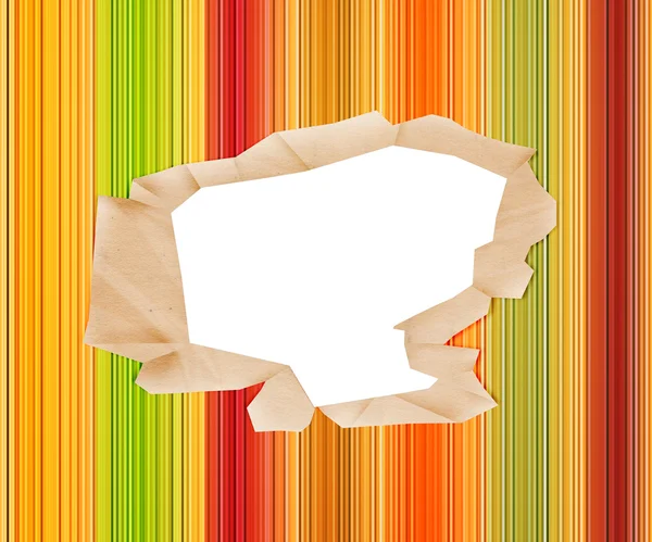 Hål i färgat papper — Stockfoto