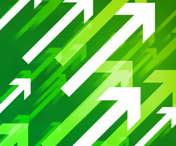 Frecce verdi sfondo — Foto Stock