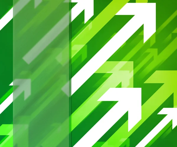 Frecce sfondo verde — Foto Stock