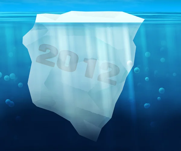 stock image 2012 Year in Iceberg