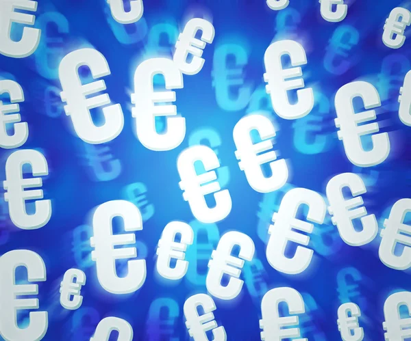 Blå euro bakgrund — Stockfoto