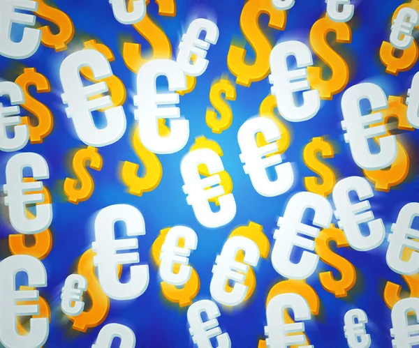 stock image Money Blue Background