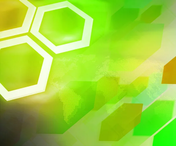 Green Business Background Hexagon — Stock Photo, Image