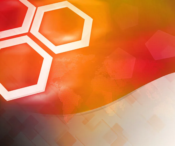 Orange business bakgrund hexagon — Stockfoto