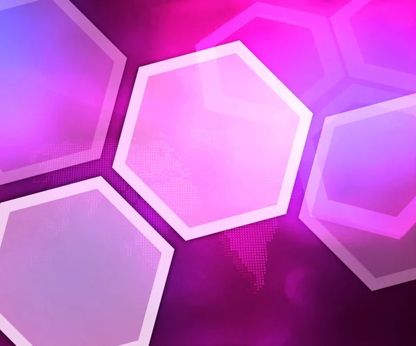 Business Violet Background Hexagon — Stock Photo, Image