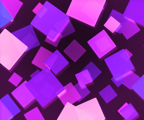 Dark Violet Abstract Squares Background — Stock Photo, Image