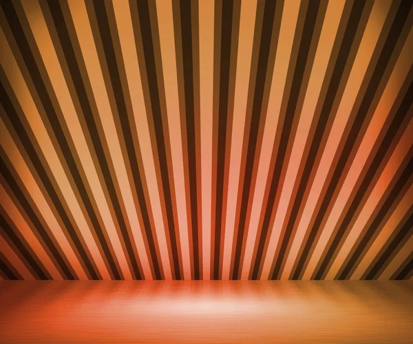 Show room de fundo laranja listrado — Fotografia de Stock