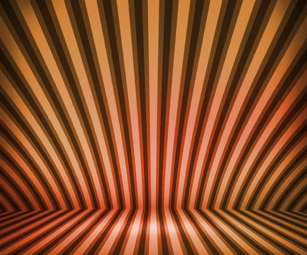 オレンジ色の縞模様の背景ショー ルーム — ストック写真