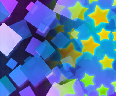 Abstract Stars Violet Background clipart