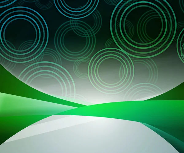Abstrakte grüne Kreise Hintergrund — Stockfoto