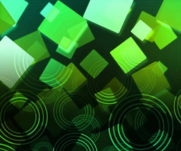 Фон зелених абстрактних кіл — стокове фото