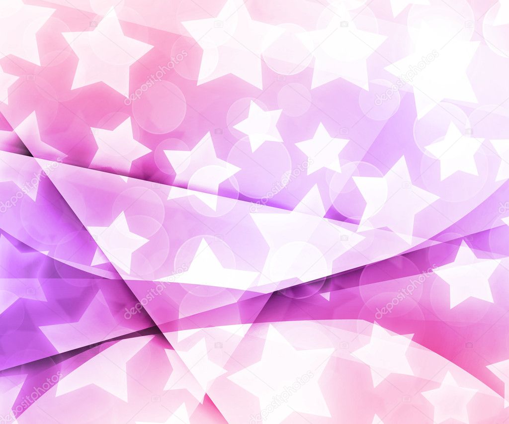 Abstract Stars Pink Background