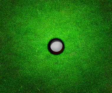 Ball in Hole Golf Background clipart