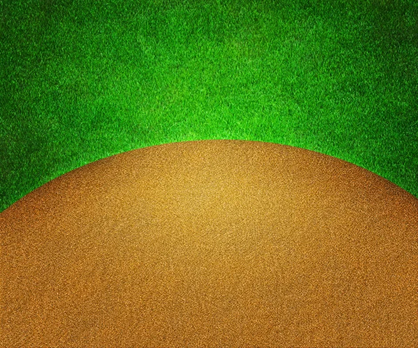 Golf gräs och sand bakgrund — Stockfoto