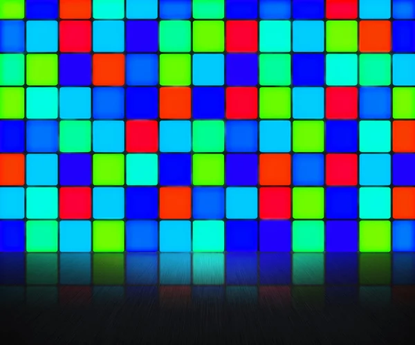 Blaue Disco-Wand Hintergrund — Stockfoto