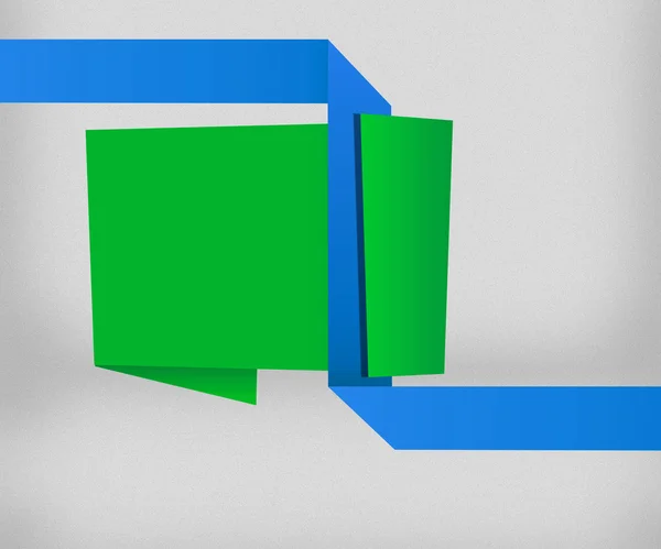緑の折り紙の背景 — ストック写真