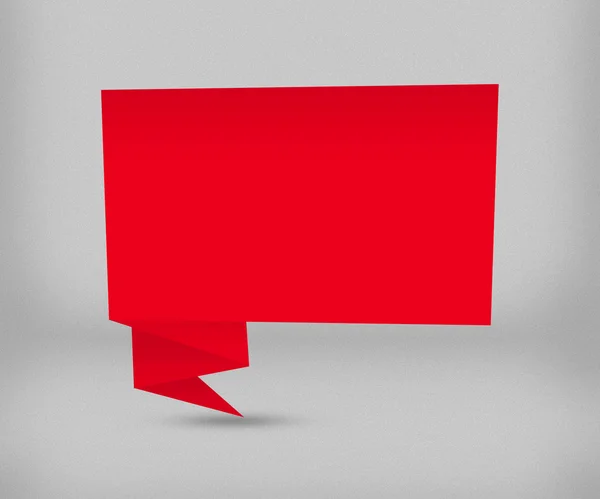 赤の折り紙 — ストック写真