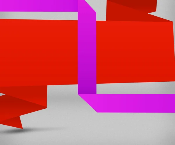 Rot und violett Origami-Hintergrund — Stockfoto