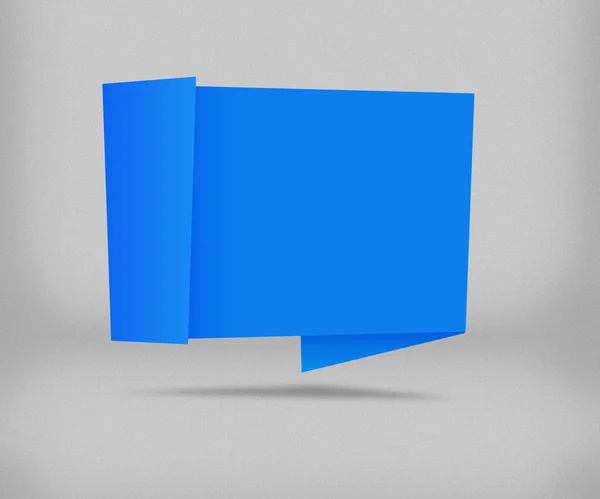 Голубой оригами — стоковое фото