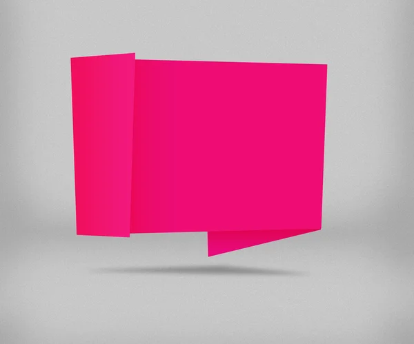Розовый оригами — стоковое фото