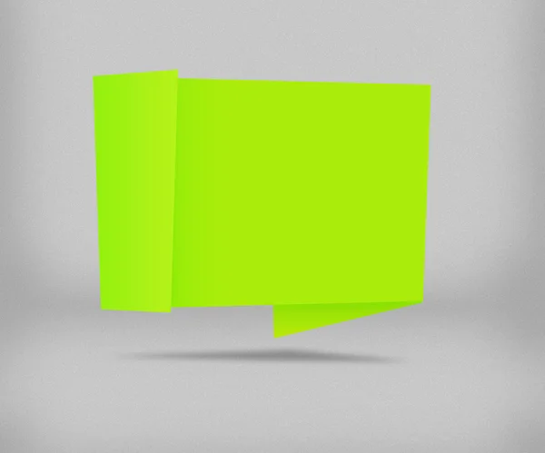 Yeşil origami arka plan — Stok fotoğraf