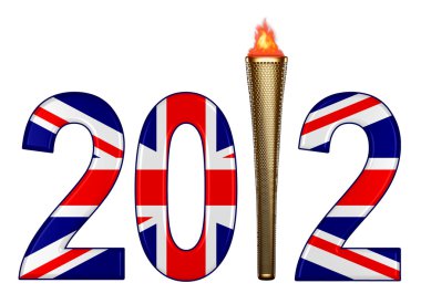 2012 olympic torch clipart